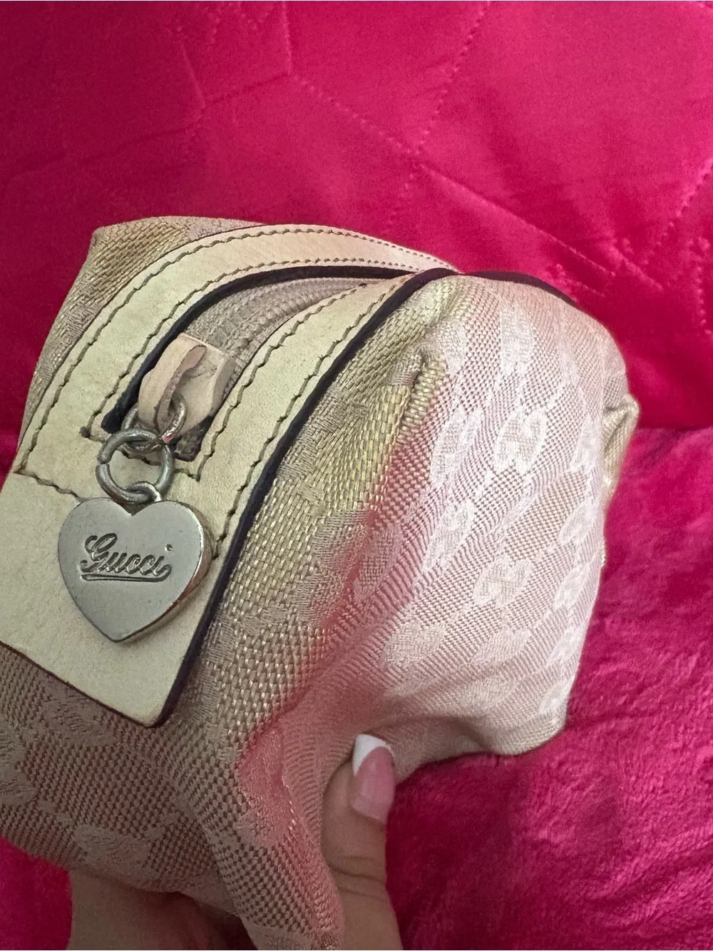 Authentic Gucci Gold Pouch